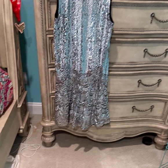 Michael Kors Silver and Black Sequin Mini Dress - Picture 7 of 9